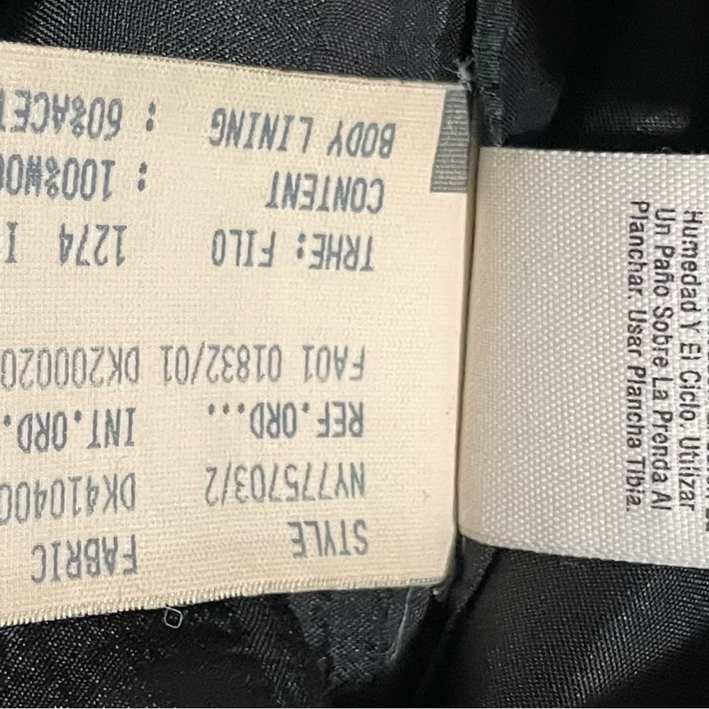 Donna Karan Men’s Wool Black Three Button Blazer Jacket Size:40 - Picture 11 of 11
